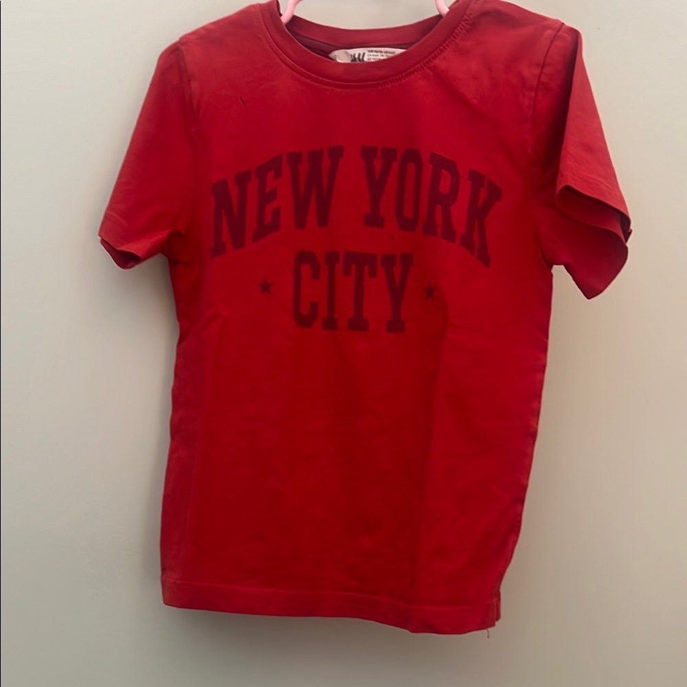 H&M Red New York City Kids Shirt 4-6